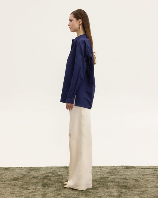  DALIA UTILITY SHIRT BLUE - Vesta Donna 