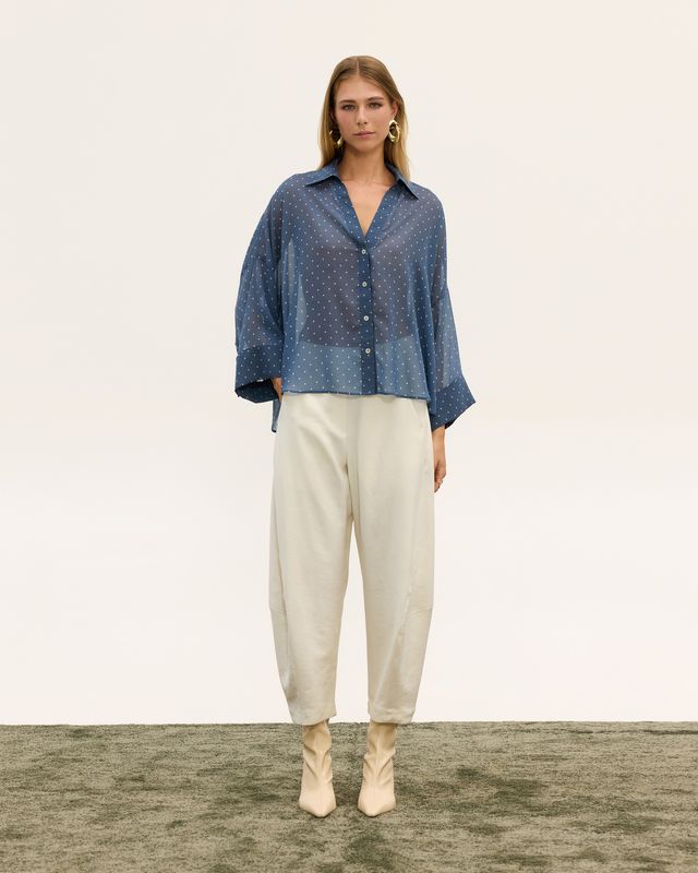  DAPHNE SHEER DOT SHIRT - Vesta Donna 