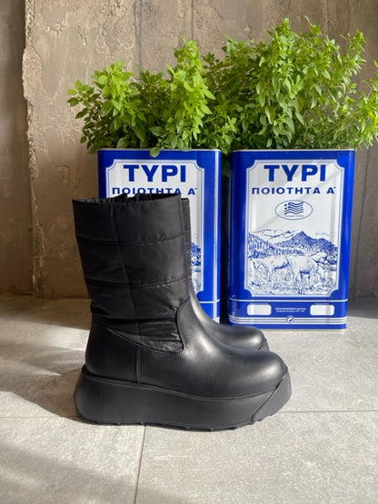  GSTAAD BLACK BOOTS - Vesta Donna 
