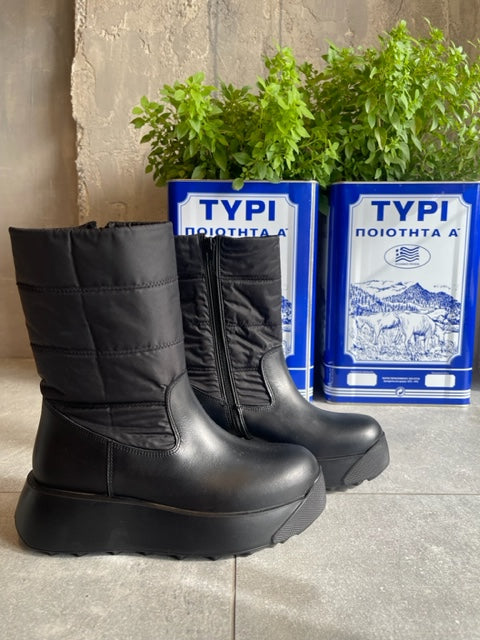  GSTAAD BLACK BOOTS - Vesta Donna 