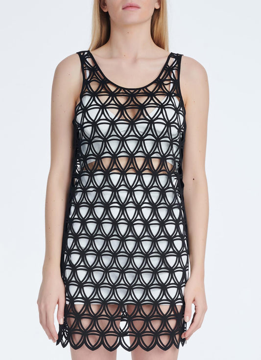  MIRELLA BLACK LONG TOP(DRESS) - Vesta Donna 