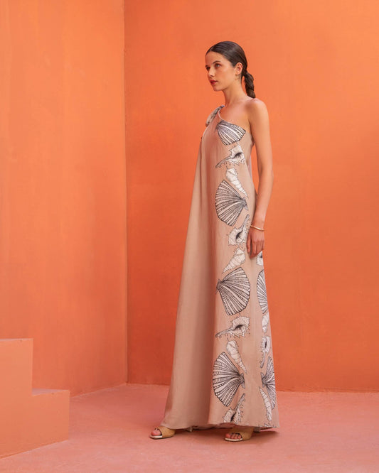  SEASHELL ONE SHOULDER DRESS - Vesta Donna 