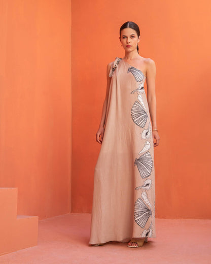  SEASHELL ONE SHOULDER DRESS - Vesta Donna 